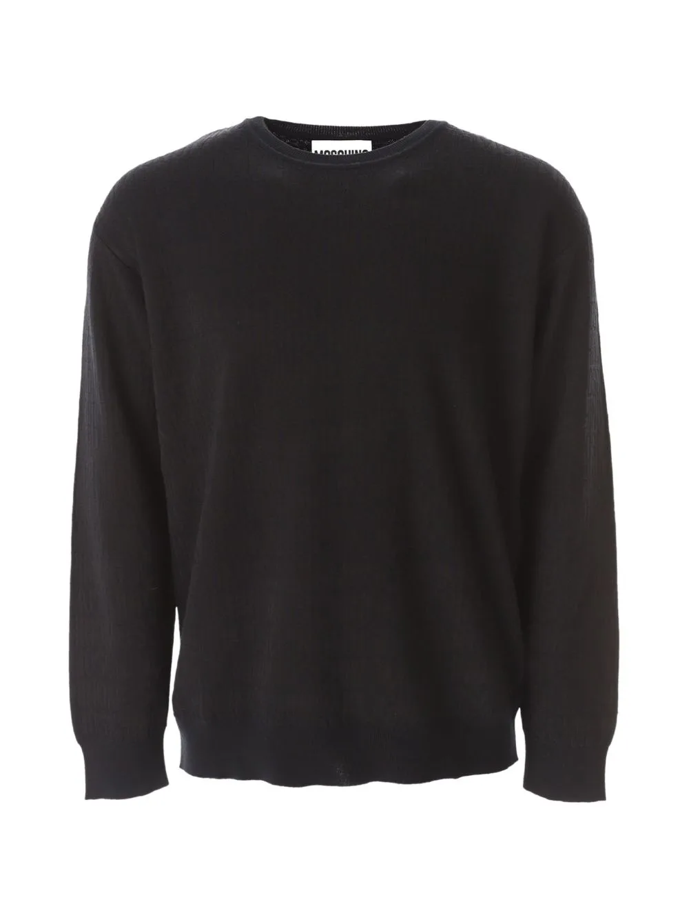 Logo-Pattern Wool Sweater by Moschino