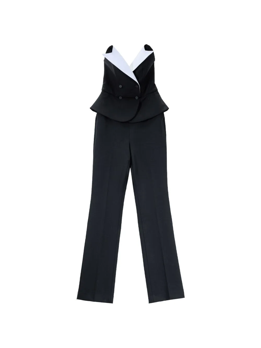 Karl Studio Double-Breasted Jumpsuit by Karl Lagerfeld