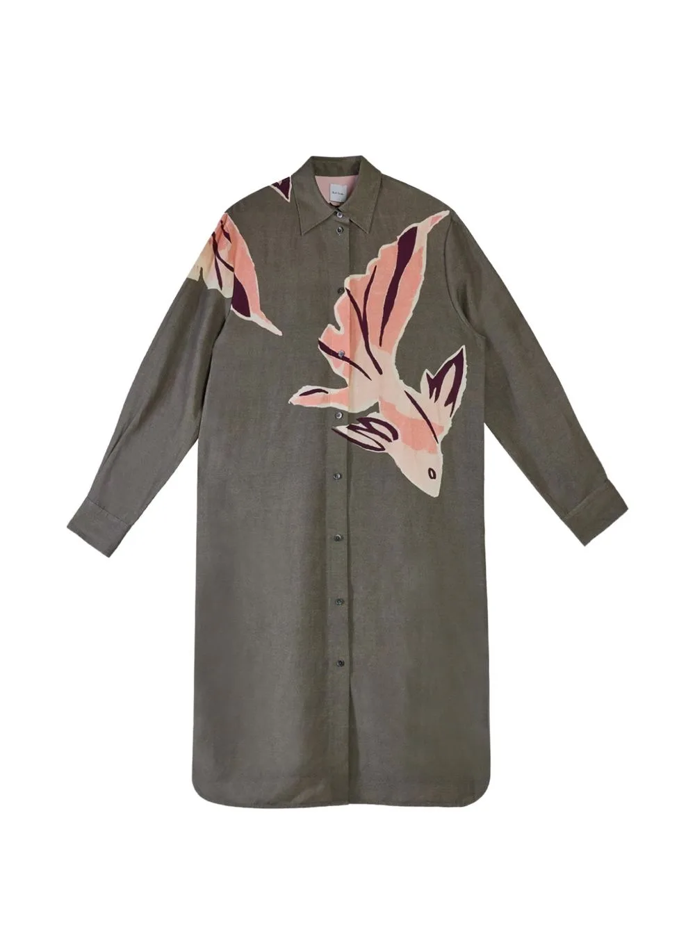 Kingyo La Peche-Print Shirt Midi Dress by Paul Smith