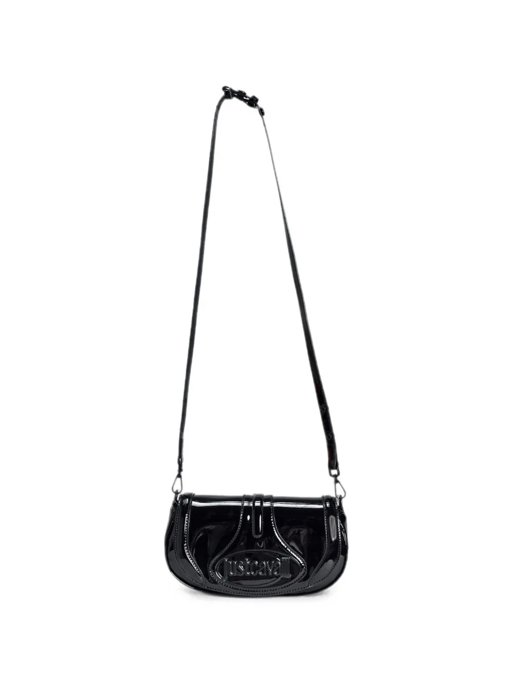 Galaxy Patent-Finish Cross Body Bag by Just Cavalli