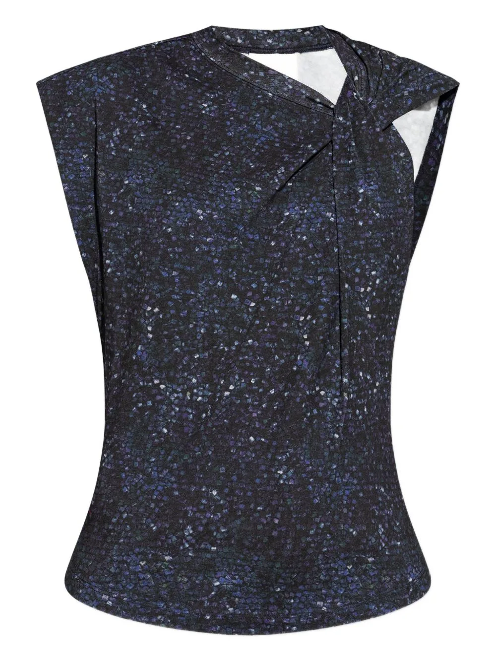 Sequin-Print Knot-Detail Top by ISABEL MARANT