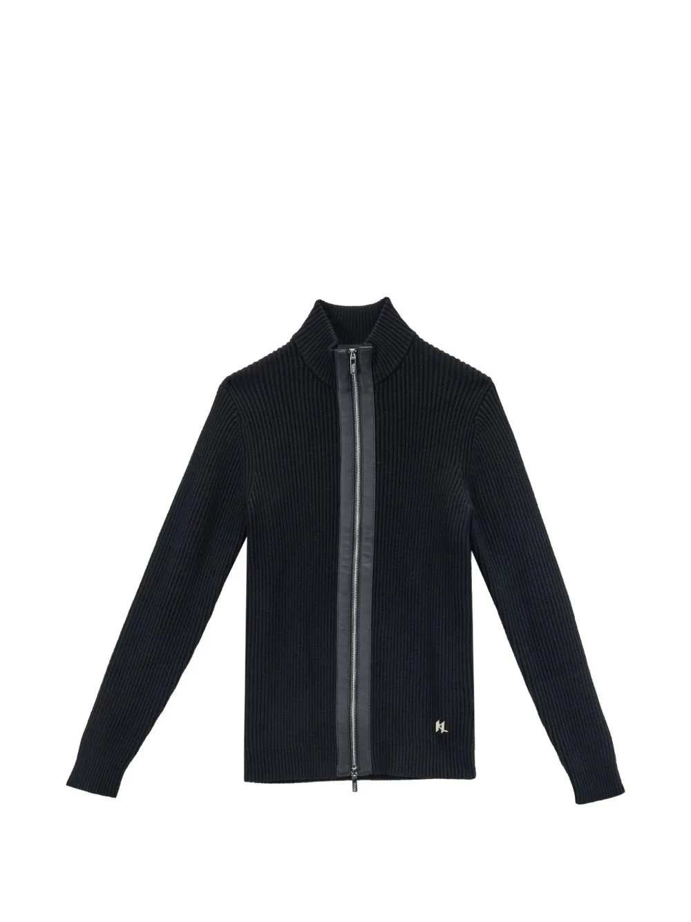 Ribbed-Knit Zip-Up Cardigan by Karl Lagerfeld