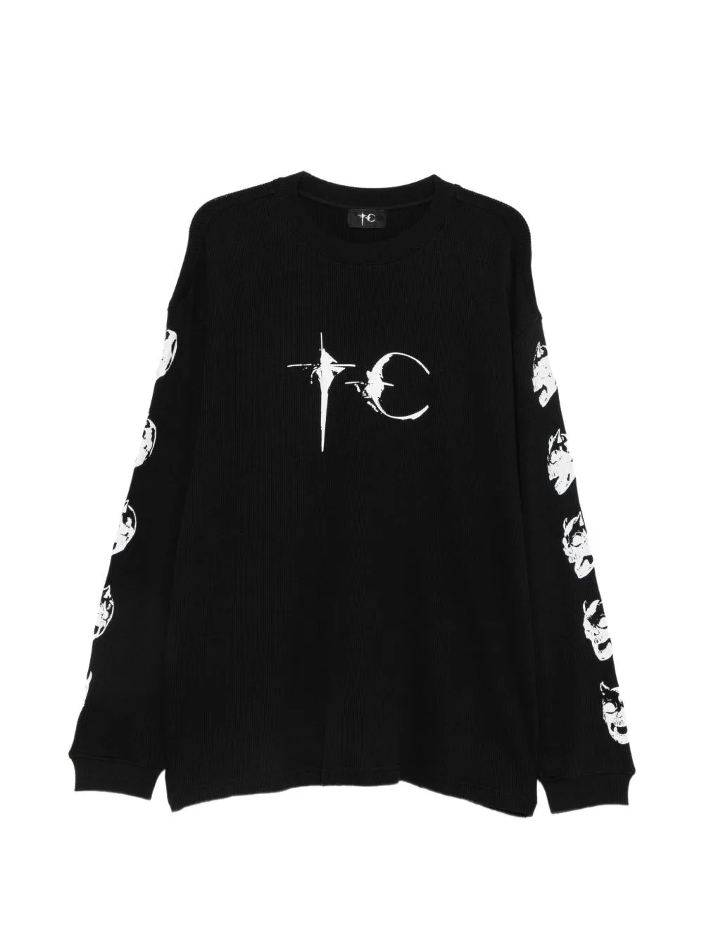 Logo-Print Skull-Print Sweatshirt by THUG CLUB