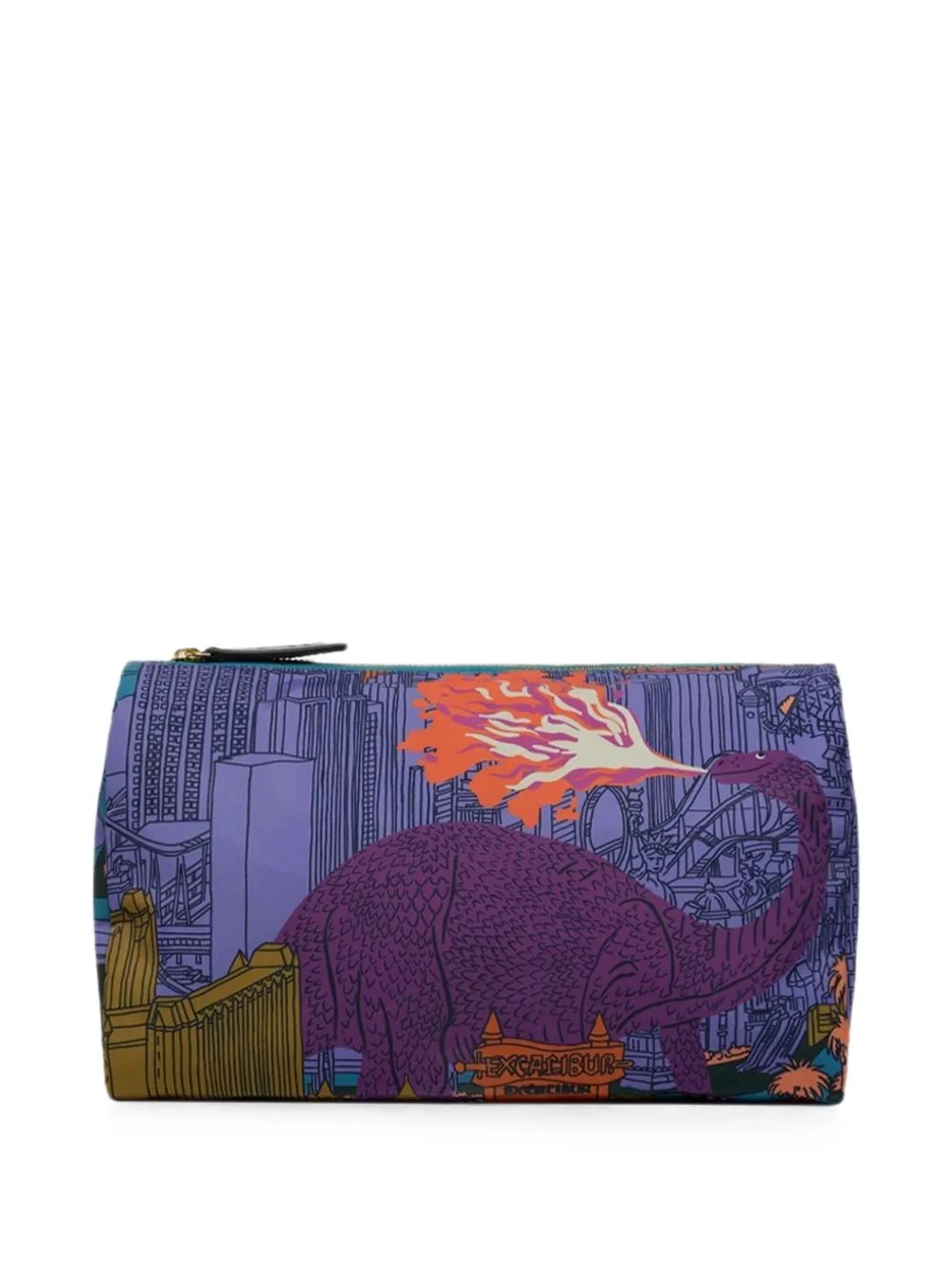Vegas Graphic-Print Make-Up Bag by Inoui Editions