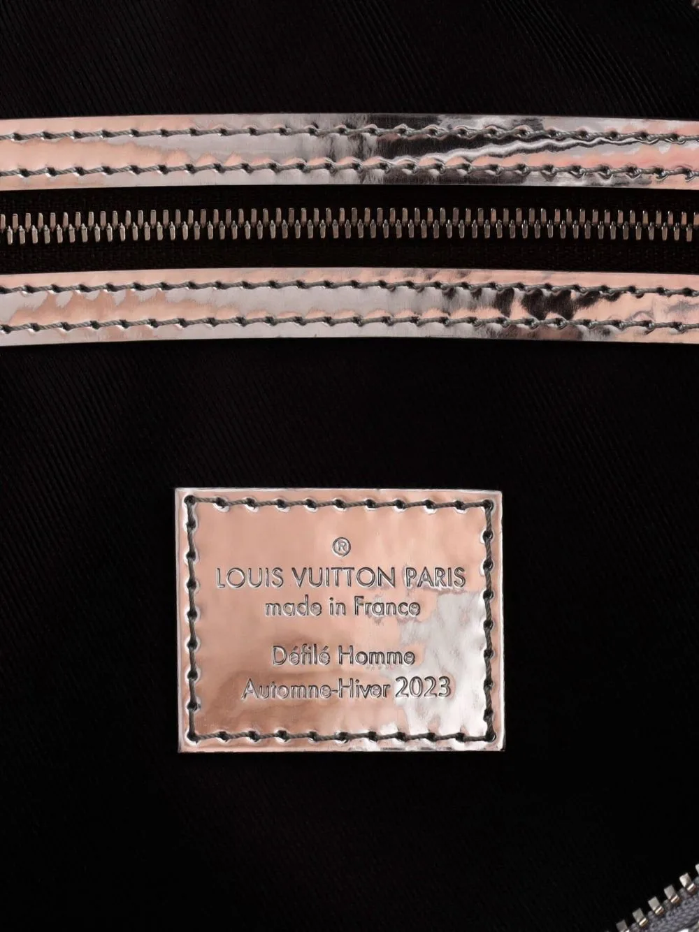 Keepall Bandouliere Bag Limited Edition Metallic Nebula Monogram Canvas 35 Satchel by Louis Vuitton Pre-Owned