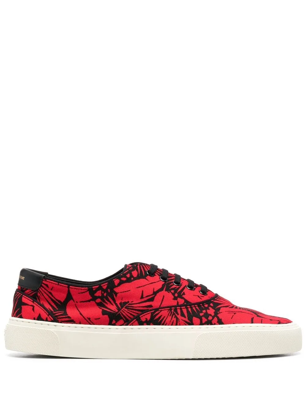 Botanical-Print Low-Top Sneakers by Saint Laurent