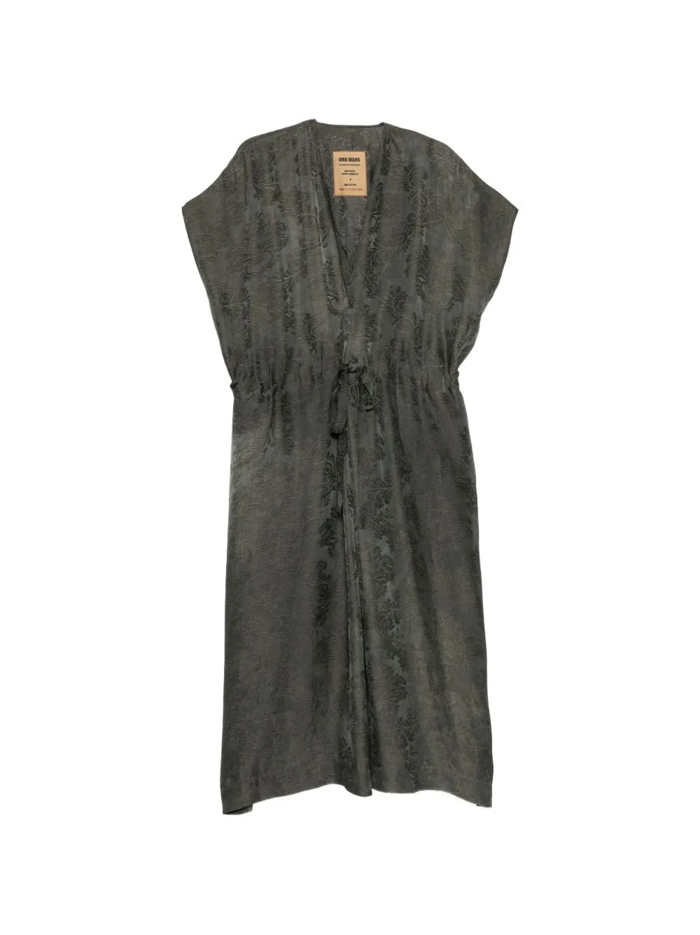Jacquard-Woven Drawstring-Waist Dress by Uma Wang