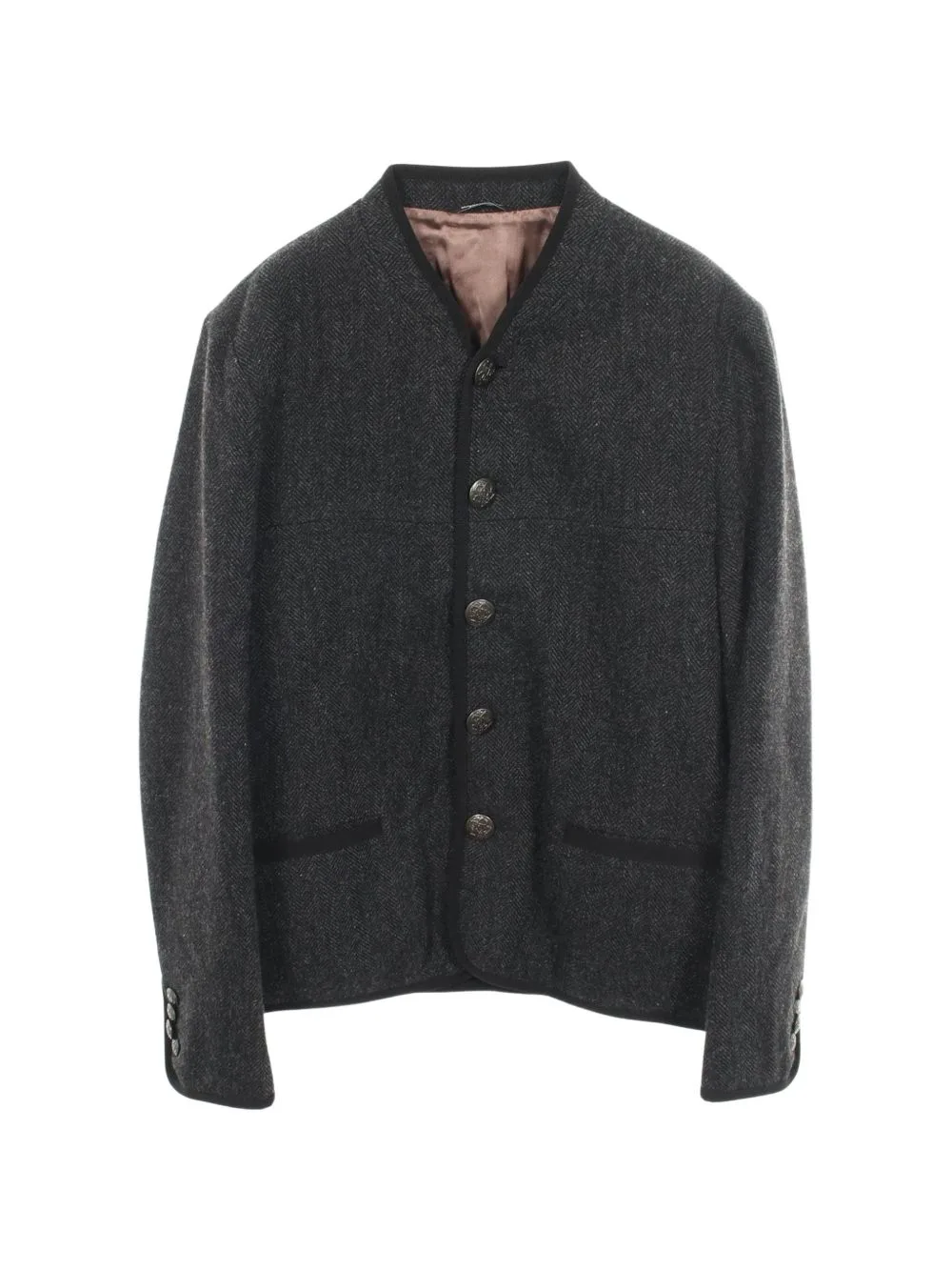 2010s Herringbone-Pattern Jacket by Dolce & Gabbana Pre-Owned