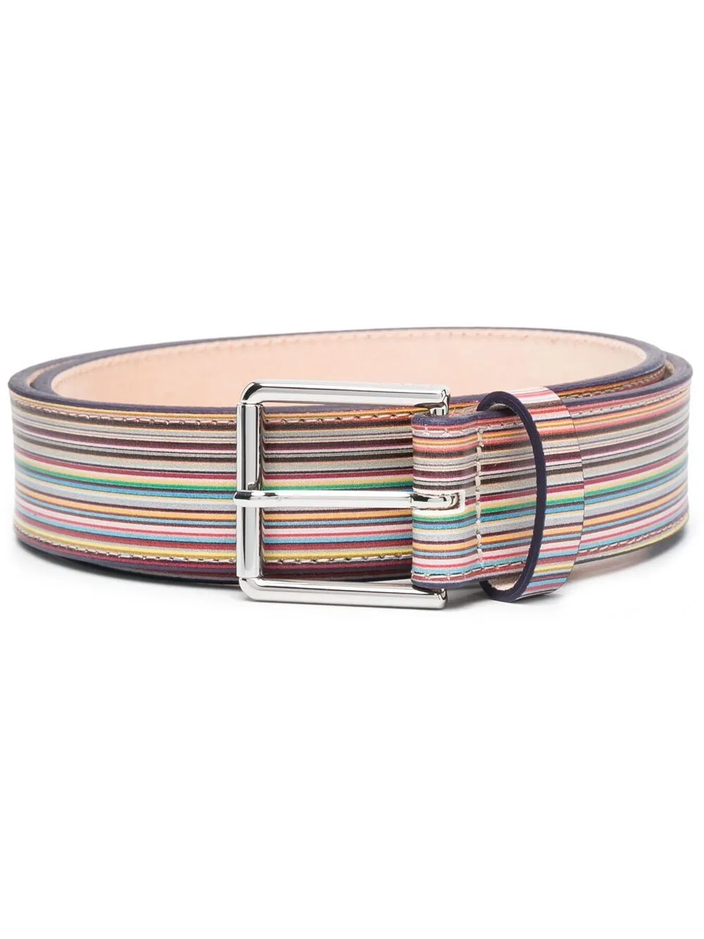 Striped Buckle Belt by Paul Smith
