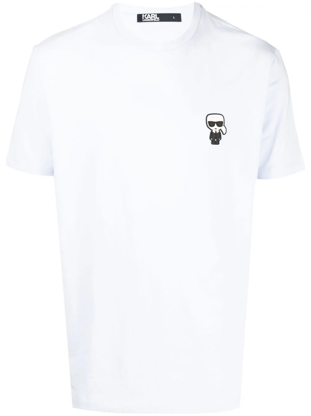 Logo-Patch Cotton T-Shirt by Karl Lagerfeld