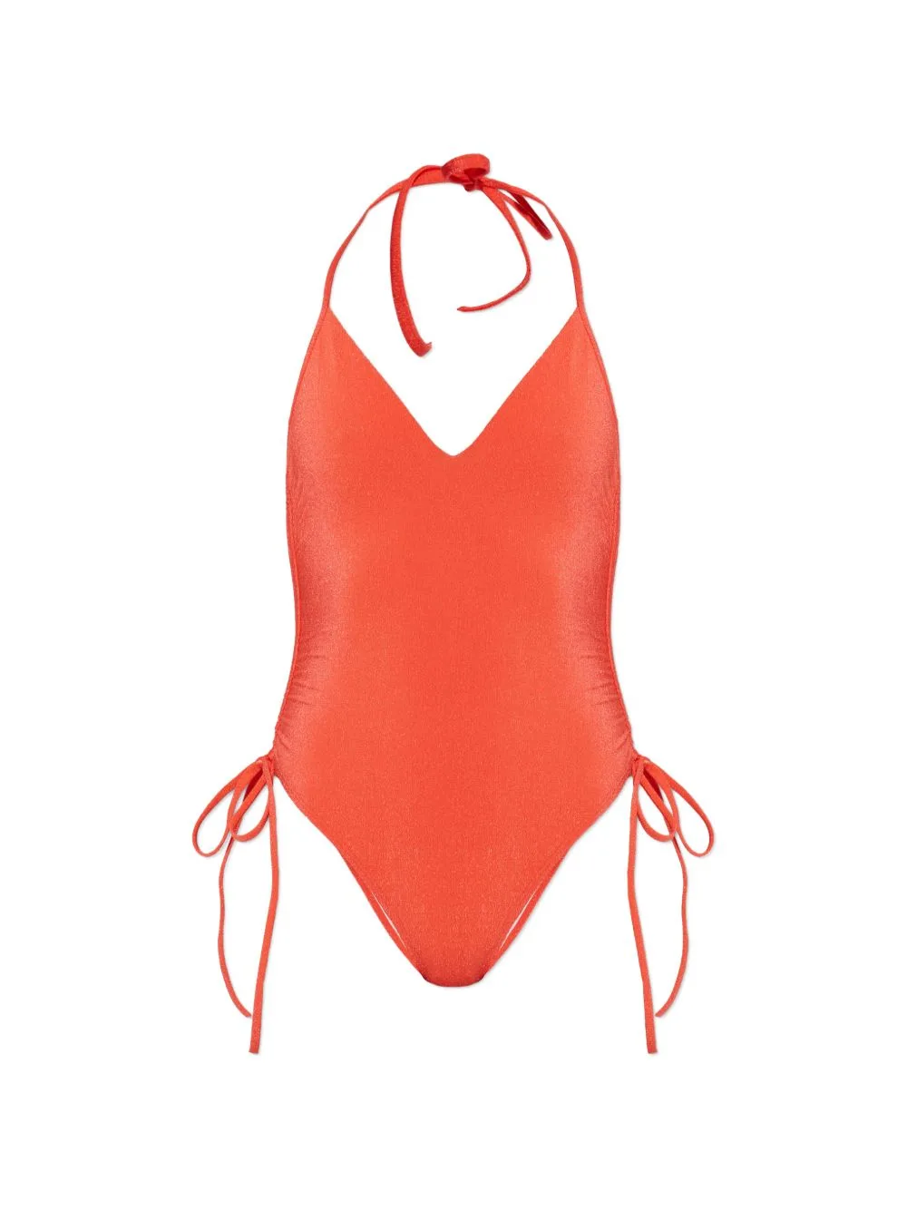 Halterneck Side-Tie Swimsuit by Balmain
