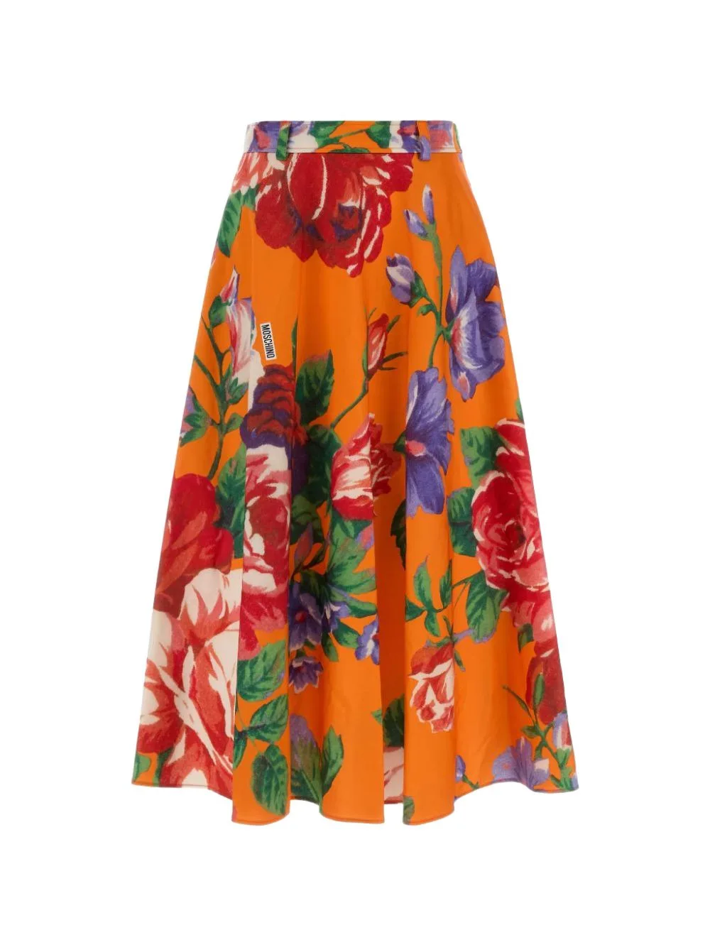 Printed Midi Skirt by Moschino