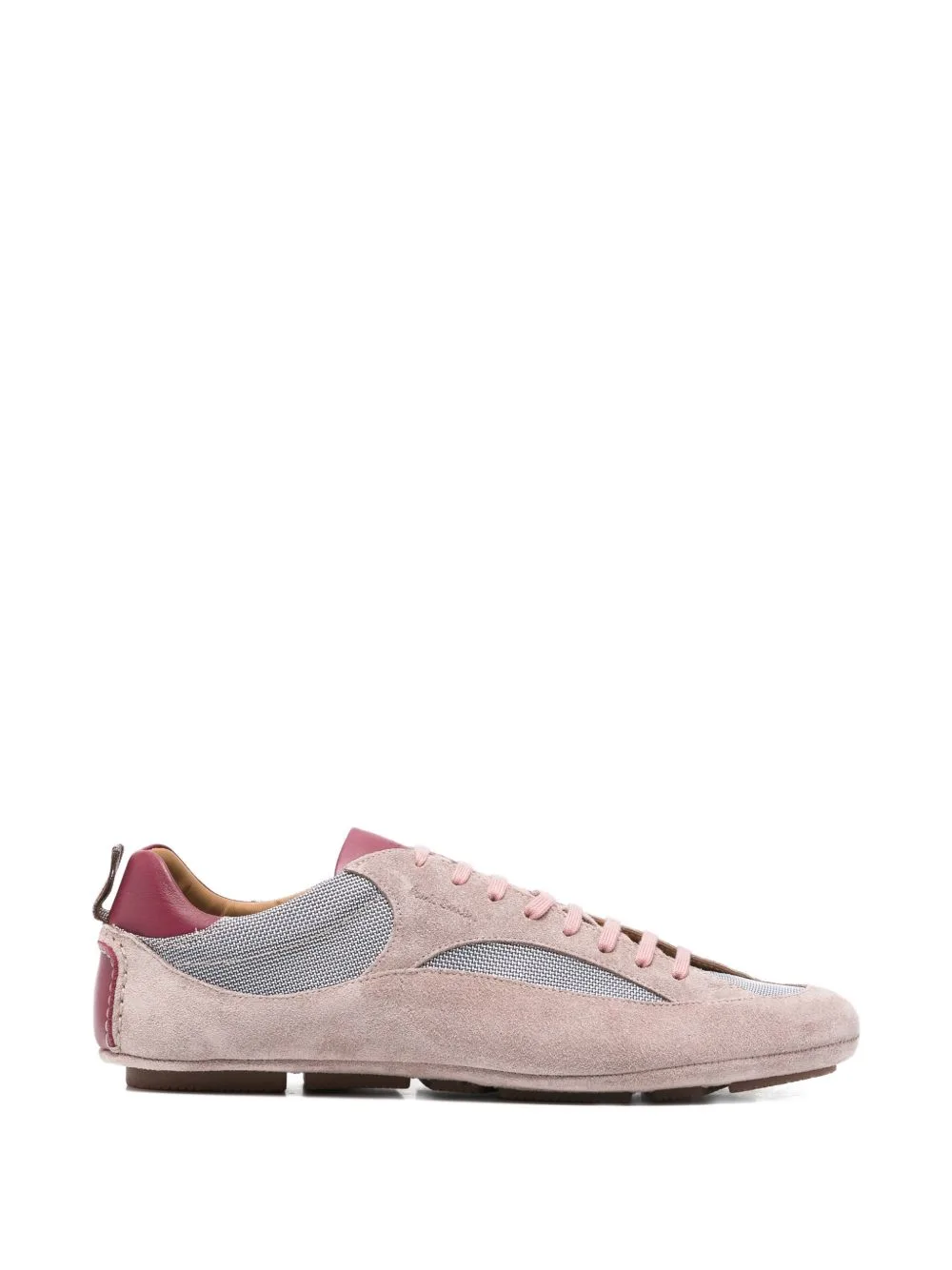 Suede Panelled Leather Sneakers by Paul Smith