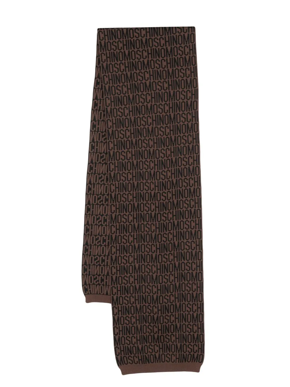 Logo-Print Scarf by Moschino