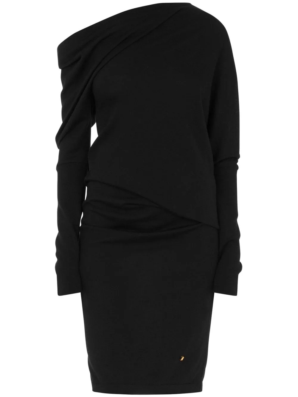Asymmetric Draped Dress by Moschino