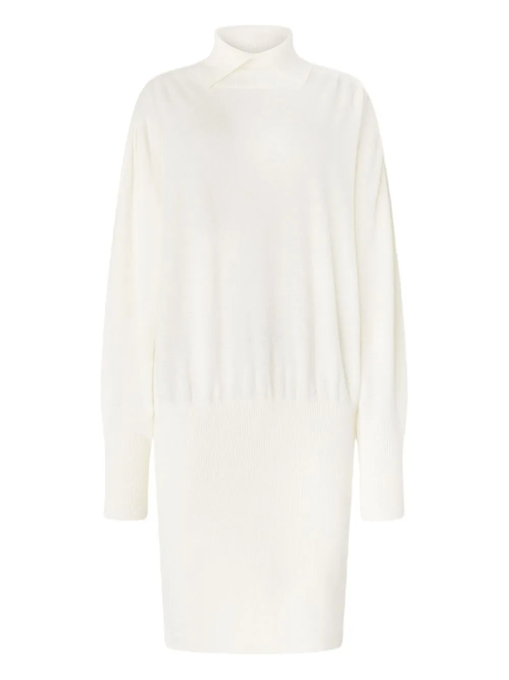 High-Neck Long-Sleeve Dress by Genny