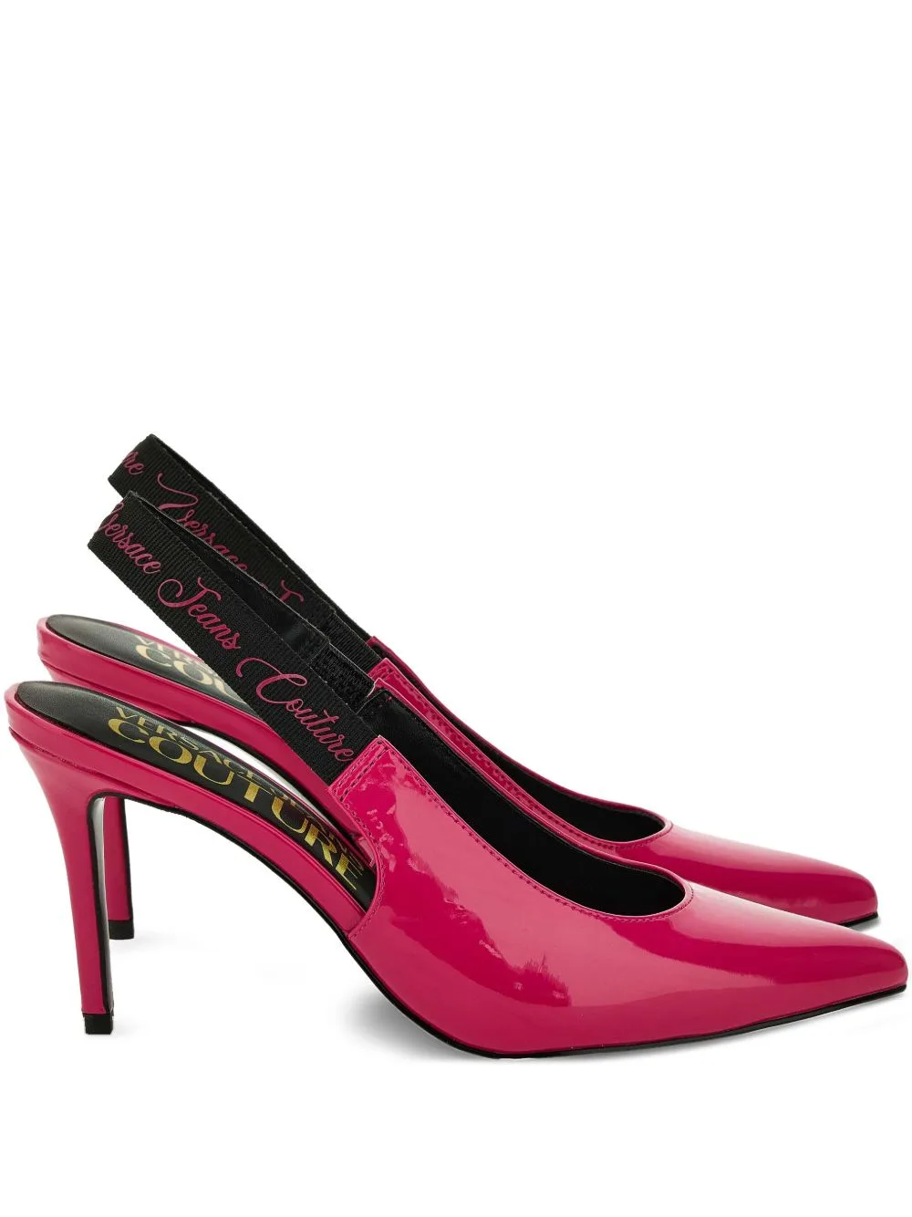 Slingback Pointed-Toe Pumps by Versace Jeans Couture
