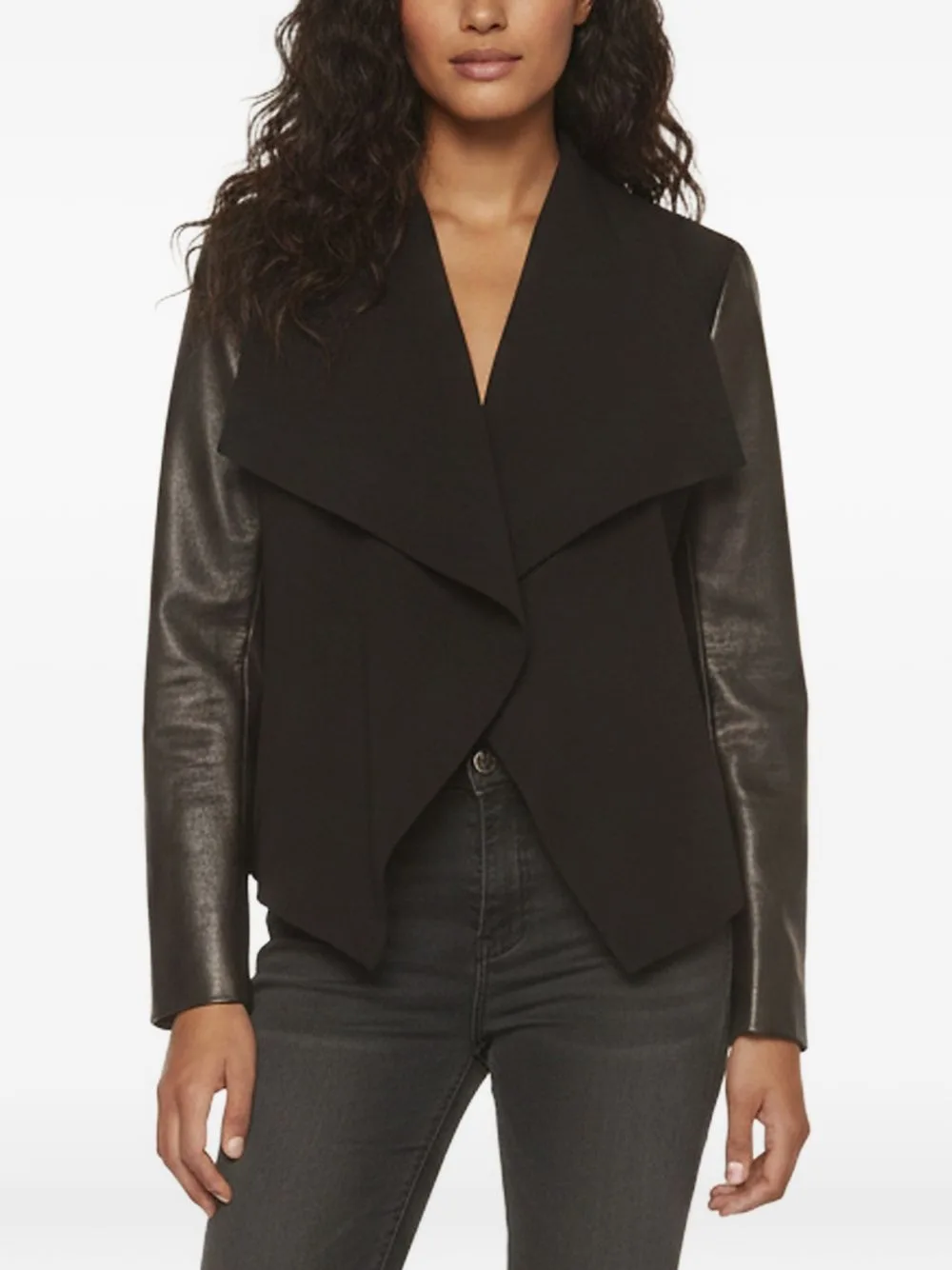 Olympia Leather-Panelled Jacket by DVF Diane von Furstenberg