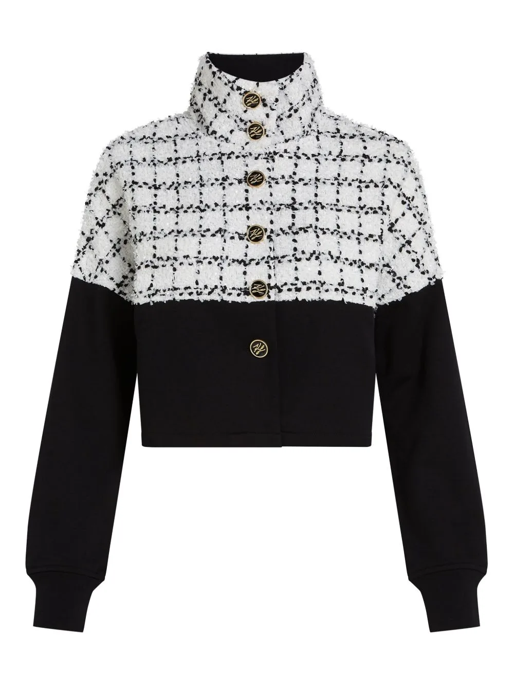 Bouclé Sweat Jacket by Karl Lagerfeld