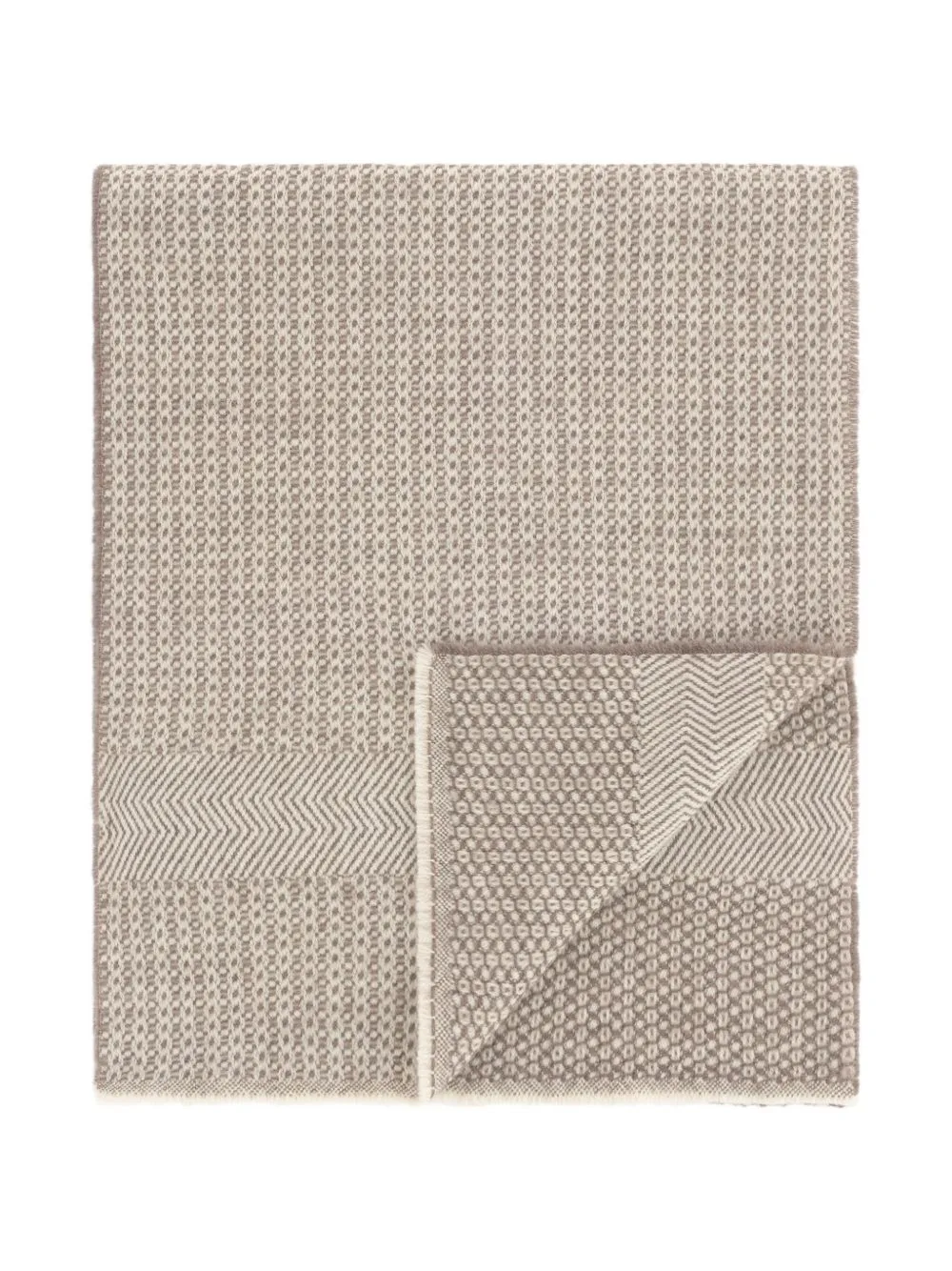 Scarf with Armature Motif in Wool by Boggi Milano