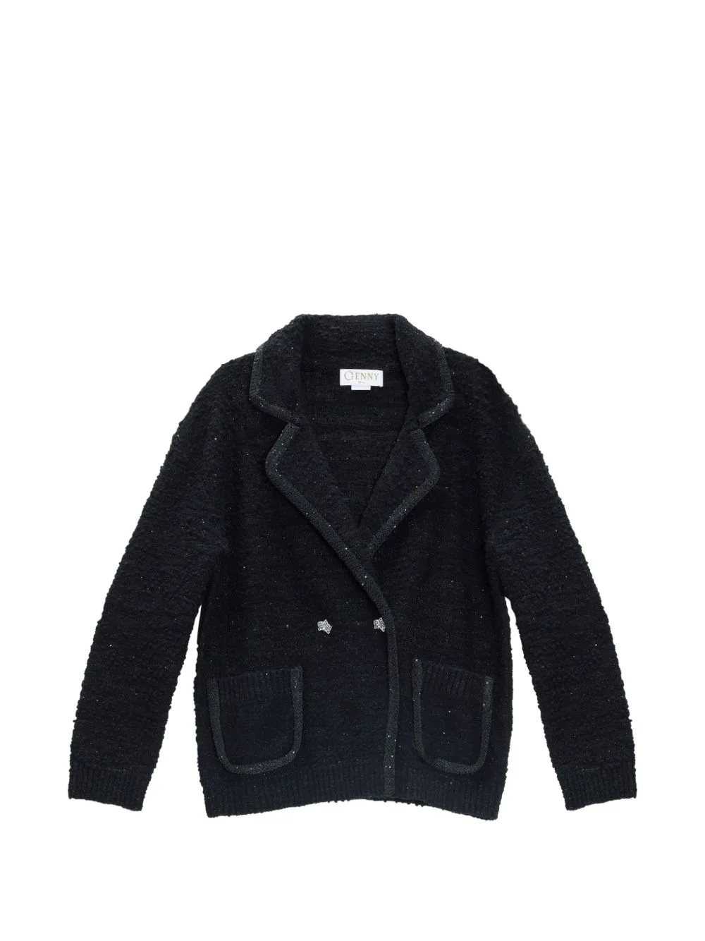 Sequin-Embellished Bouclé Jacket by Genny