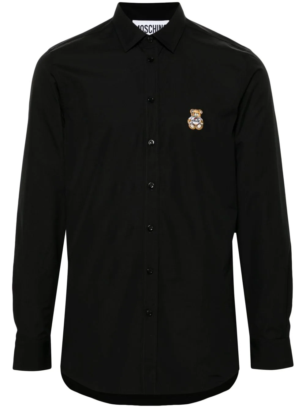 Teddy Bear-Patch Cotton Shirt by Moschino