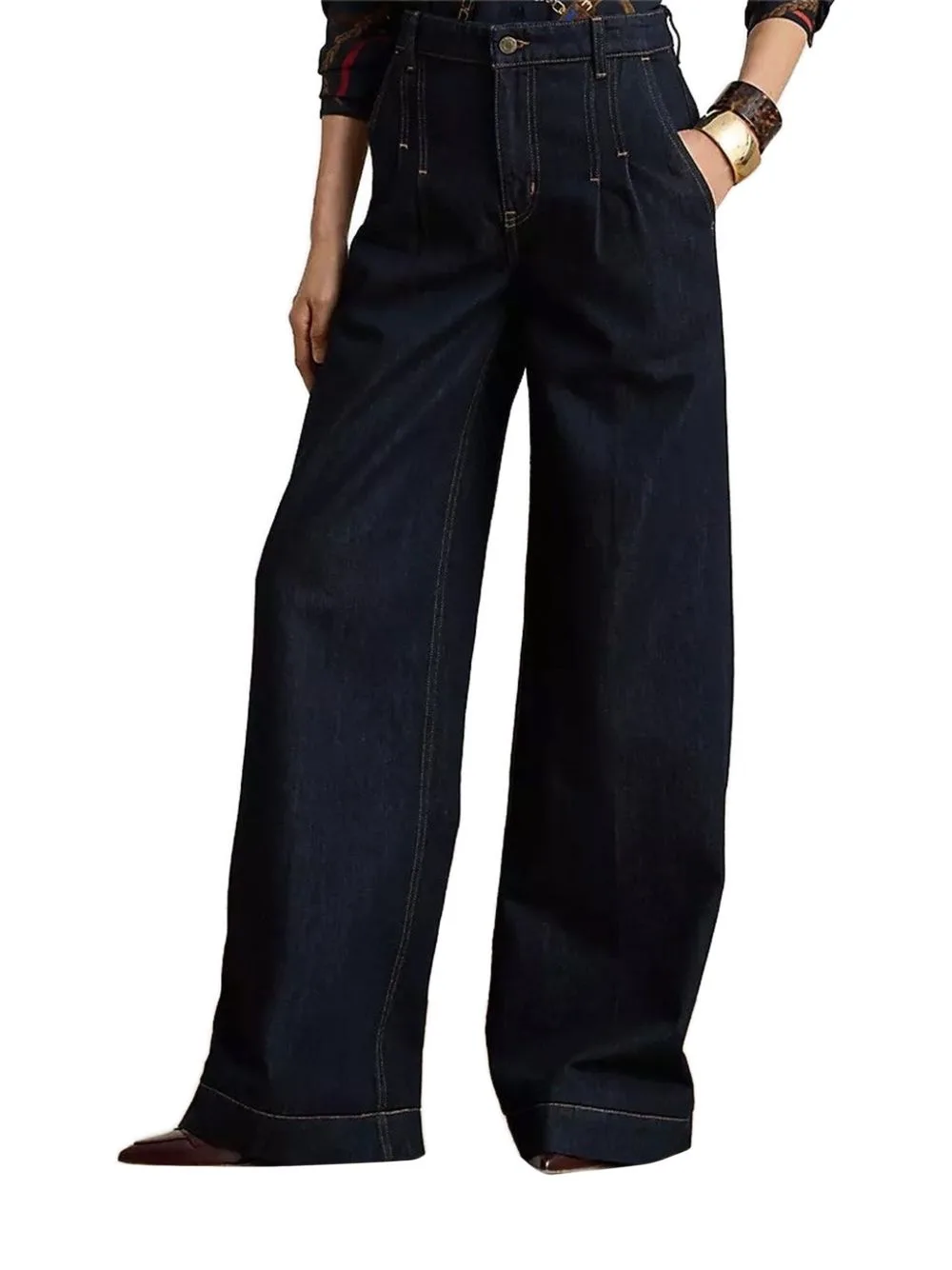 Pleated Jeans by Lauren Ralph Lauren