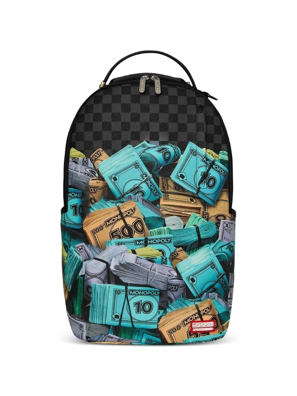 Monopoly Stack Up Checkered Backpack by Sprayground