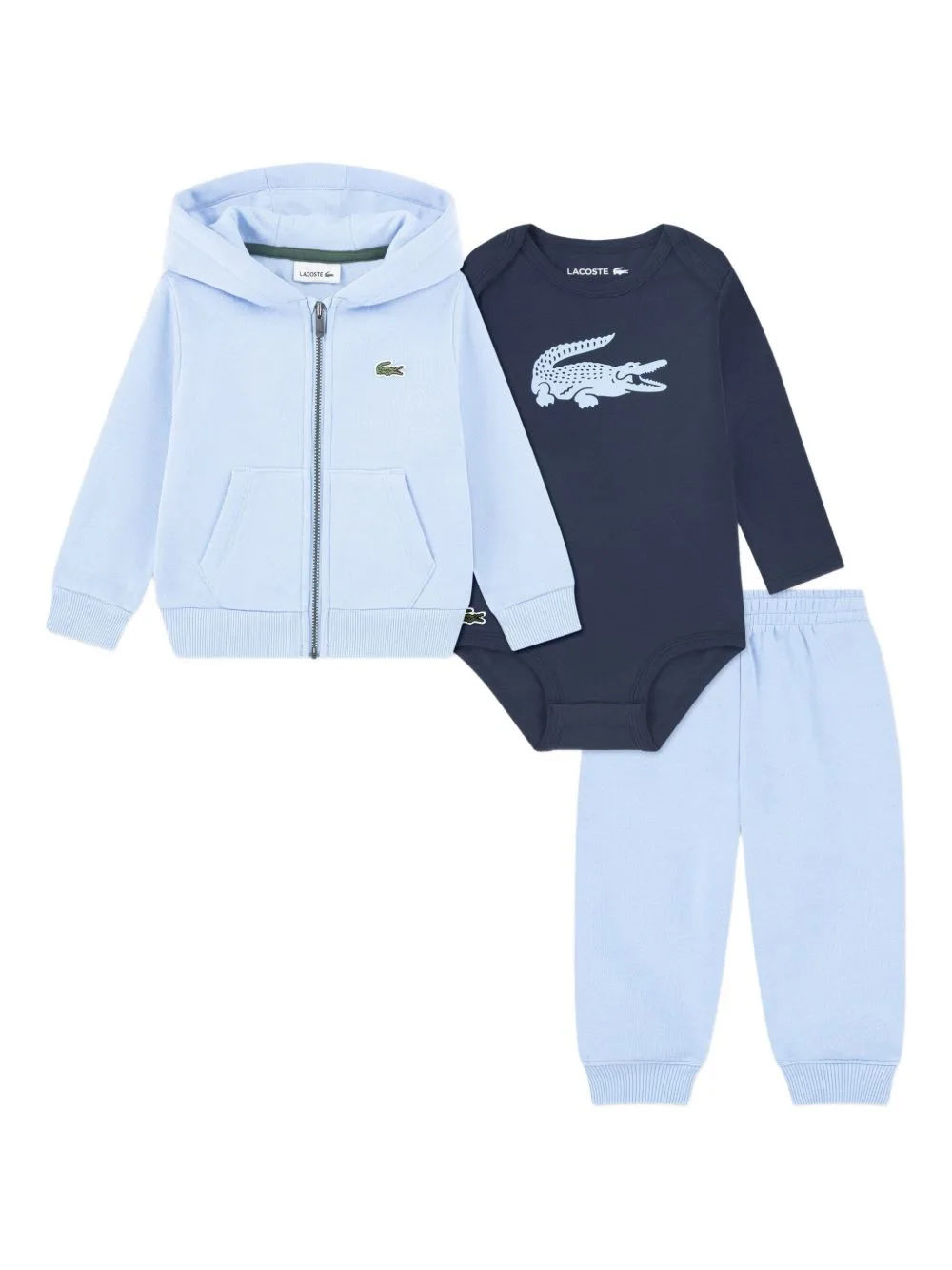 Zip Hooded Tracksuit Set by Lacoste Kids