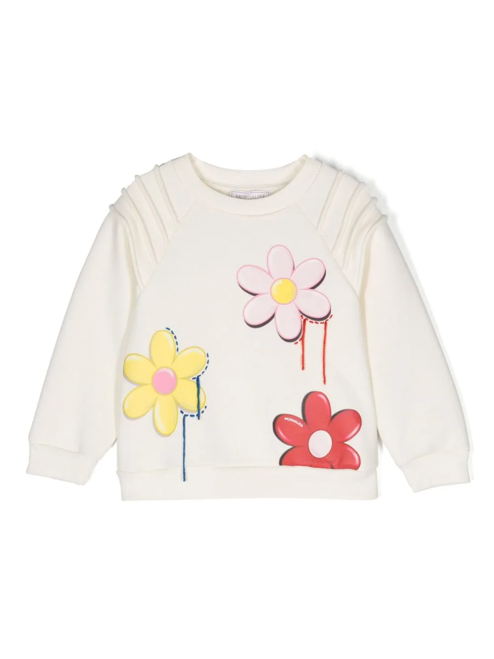 Floral-Print Crew-Neck Sweatshirt by Monnalisa