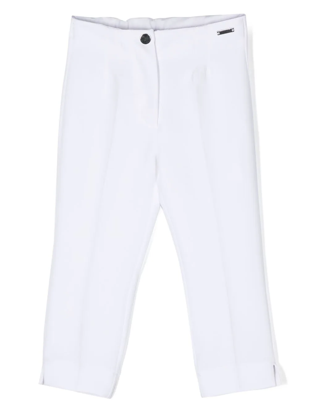 Pressed-Crease Tapered Twill Trousers by Monnalisa