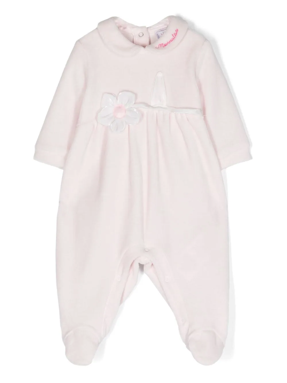Floral-Appliqué Terry-Cloth Pyjamas by Monnalisa