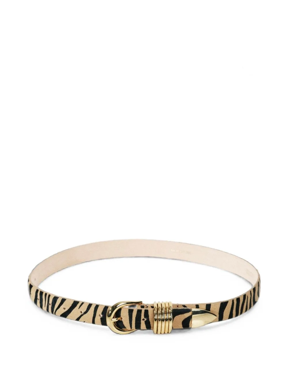 Hollyhock Zebra-Print Belt by Déhanche