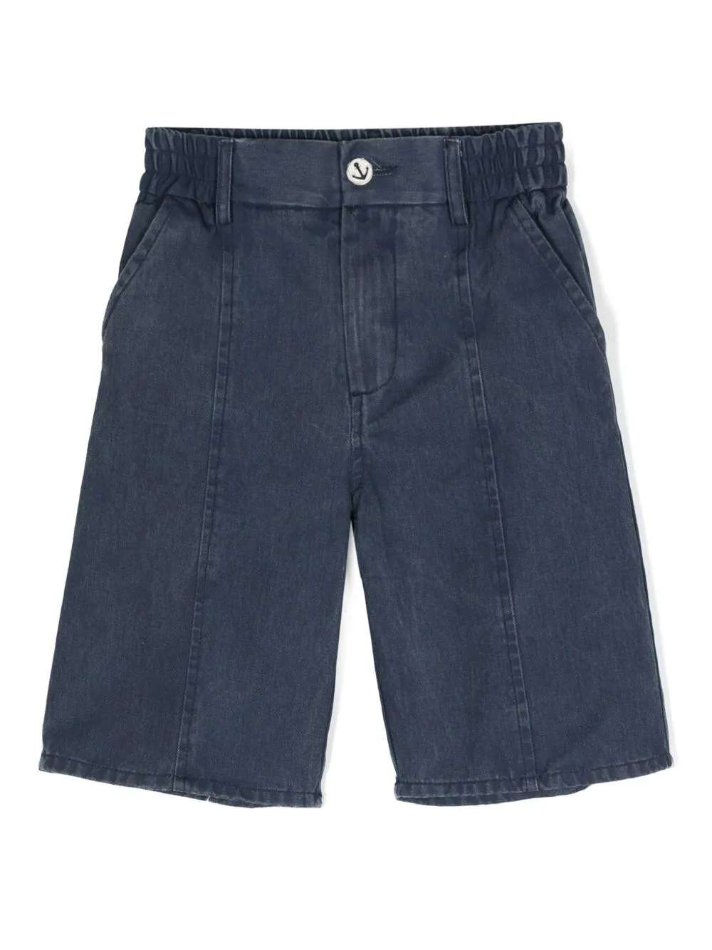 Dark-Wash Denim Shorts by Monnalisa
