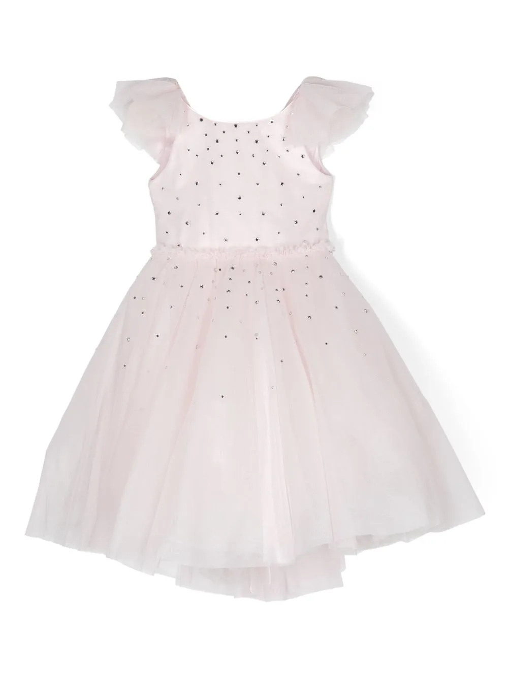 Crystal-Embellished Voluminous Dress by Monnalisa