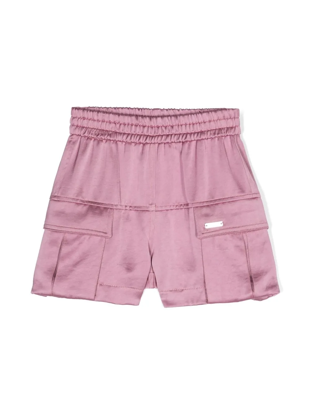 Satin Straight-Leg Shorts by Monnalisa