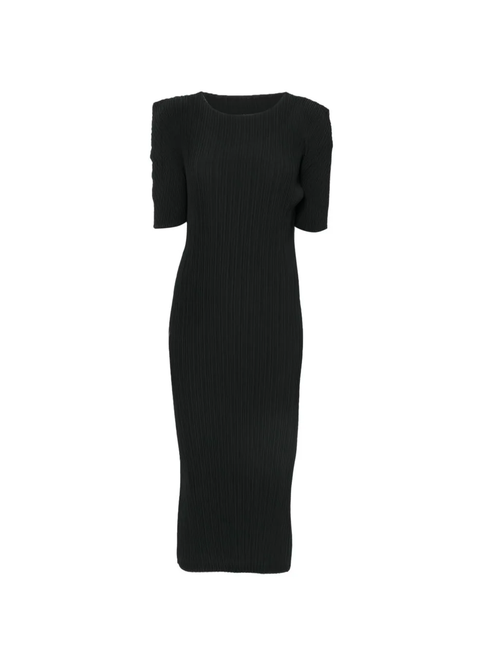 Box Shoulder Pleats Dress