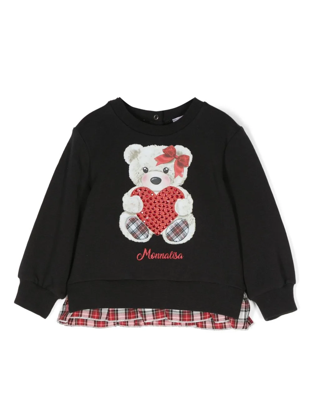 Teddy Bear-Print Cotton Sweatshirt by Monnalisa
