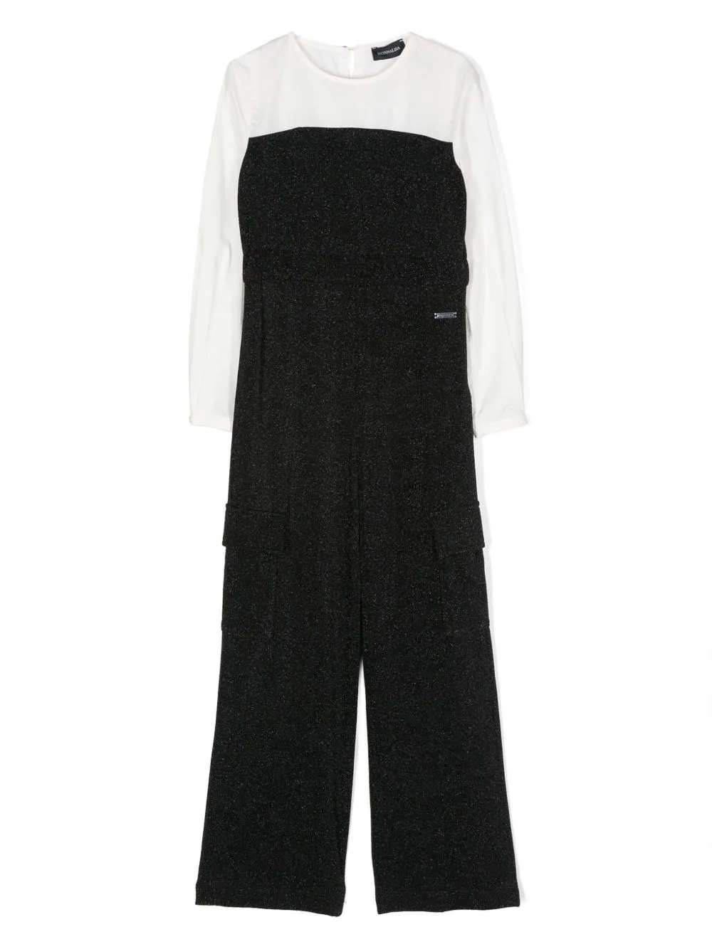Lurex Cargo Jumpsuit by Monnalisa