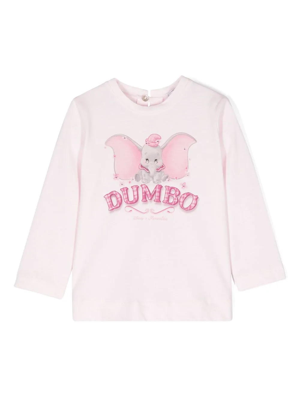 Monnalisa x Disney Dumbo-Print Cotton T-Shirt by Monnalisa