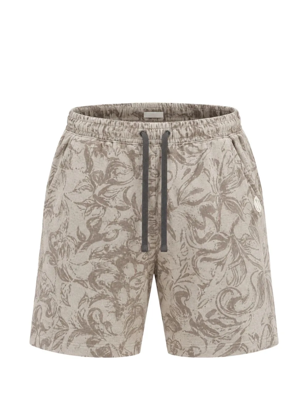 Floral-Print Terry Shorts by Crossley