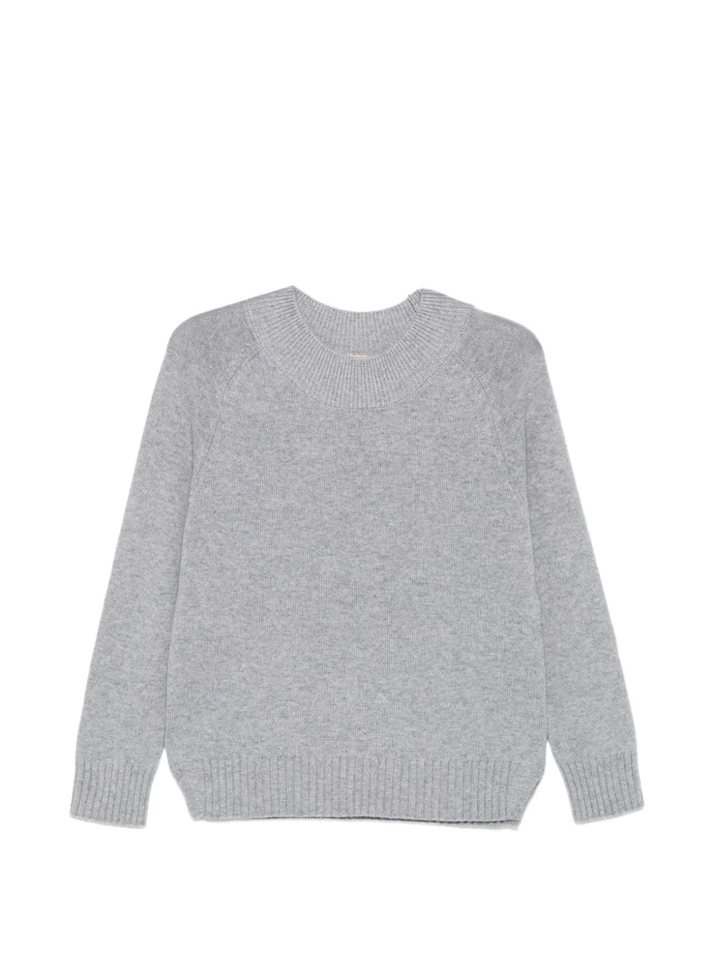 Raglan-Sleeve Ribbed-Trim Sweater by Purotatto