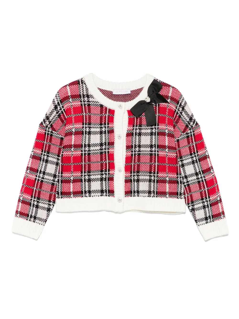 Checked Cardigan by Monnalisa