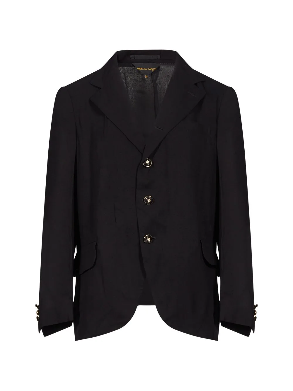 Gold-Tone Buttoned Blazer by Comme Des Garçons