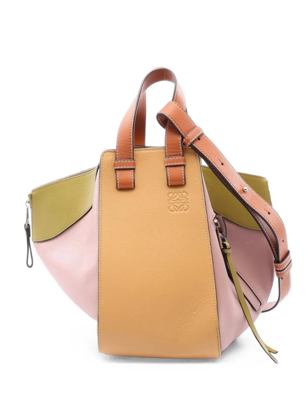 Small 2010s Hammock Leather Tote Bag by Loewe Pre-Owned