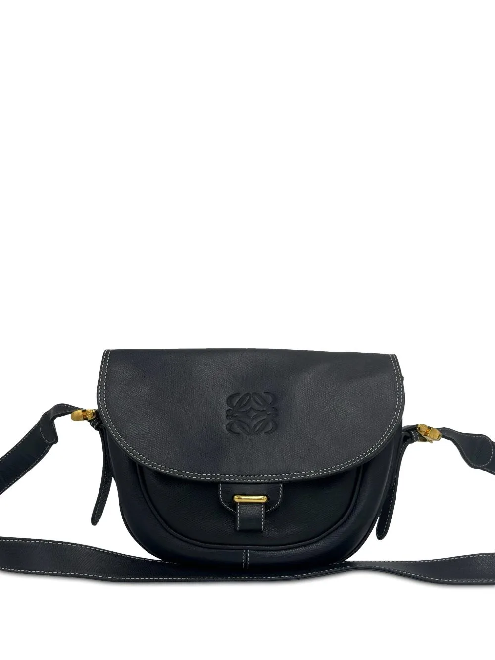 20th Century Leather Anagram Crossbody Bag by Loewe Pre-Owned