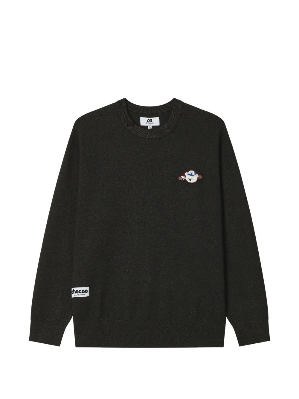 Graphic-Print Crew-Neck Sweater by CHOCOOLATE