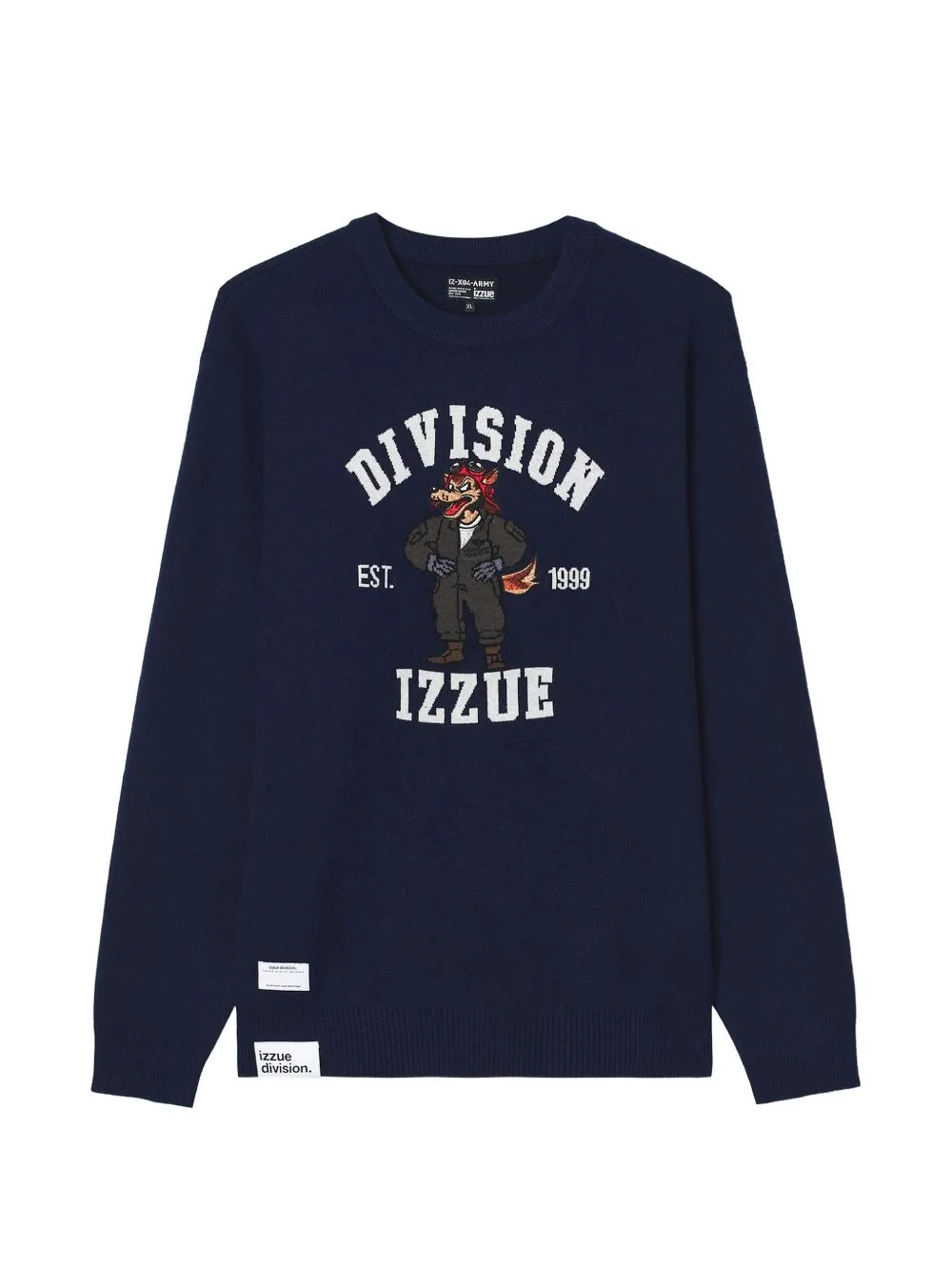 Graphic-Intarsia Sweater by izzue