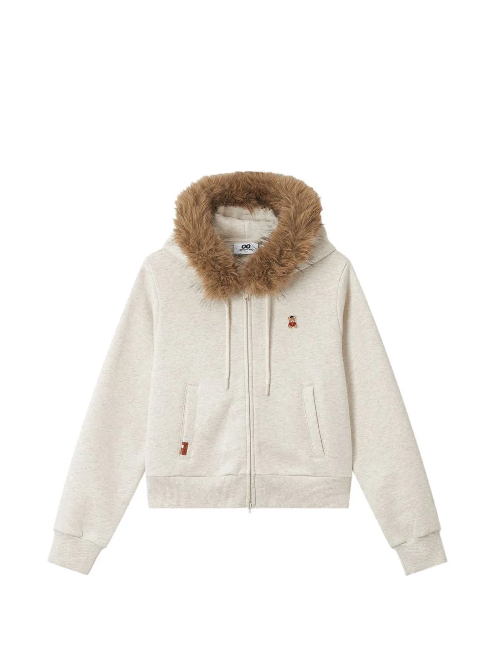 Faux-Fur Trim Hoodie by CHOCOOLATE