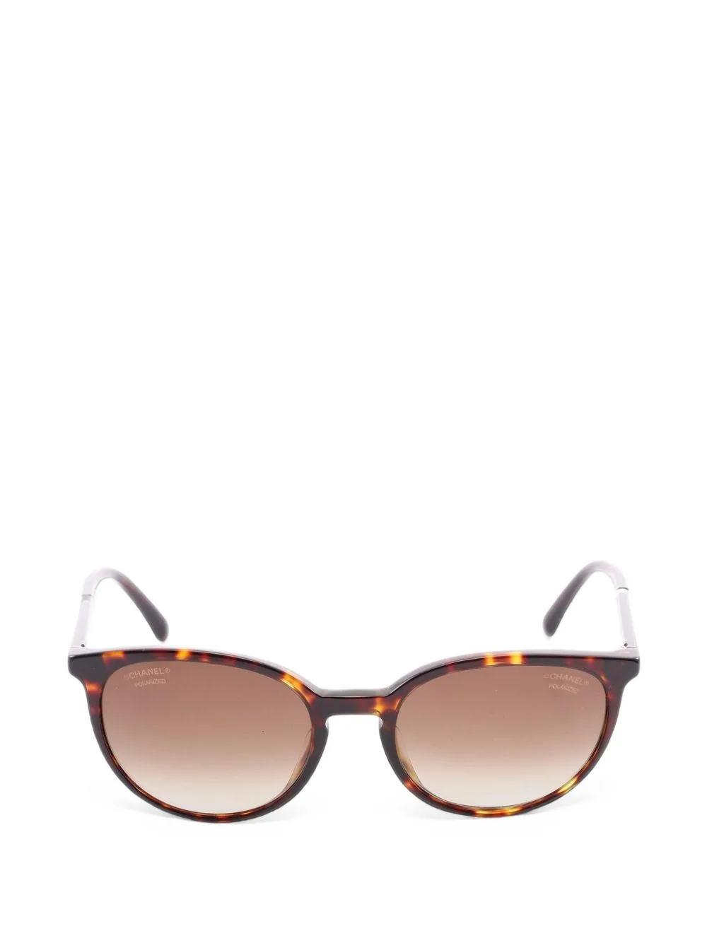 1986-1988 Tortoiseshell-Effect Round Sunglasses by CHANEL Pre-Owned